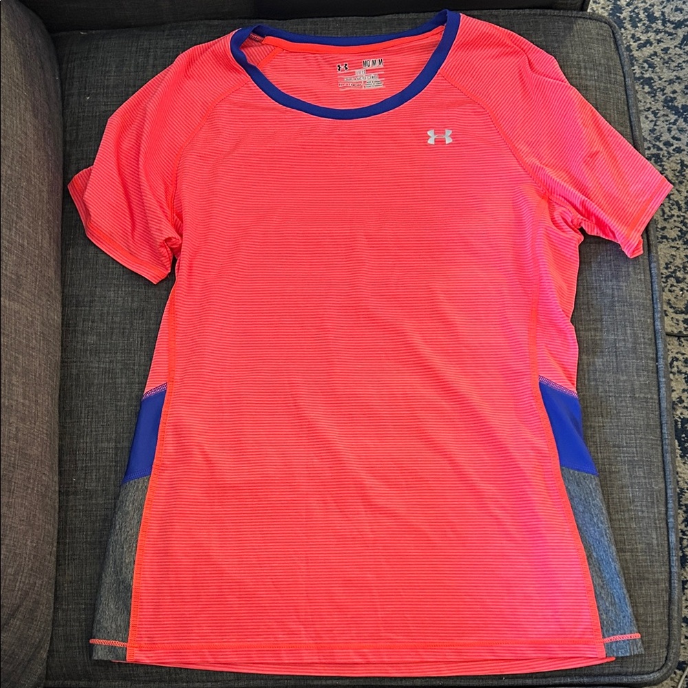 Under Armour Coral and Purple Performance Tee